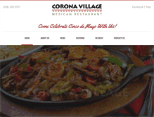 Tablet Screenshot of coronavillagemex.com